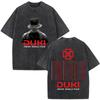 Vintage Washed Rapper Duki Merch Tshirt Mens Women Clothing Fashion Hip Hop Oversized Tshirts Cotton Short Sleeve T Shirts