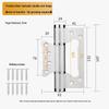 5-Inch Silent Hydraulic Door Closer with Adjustable Automatic Closing and Flat Opening Mother-Child Hinge