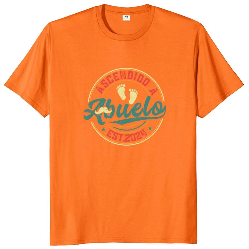 Future Grandpa 2024 T Shirt Retro French Text Announcing Grandparents Gift Tshirt 100% Cotton Soft Unisex T-shirt EU Size
