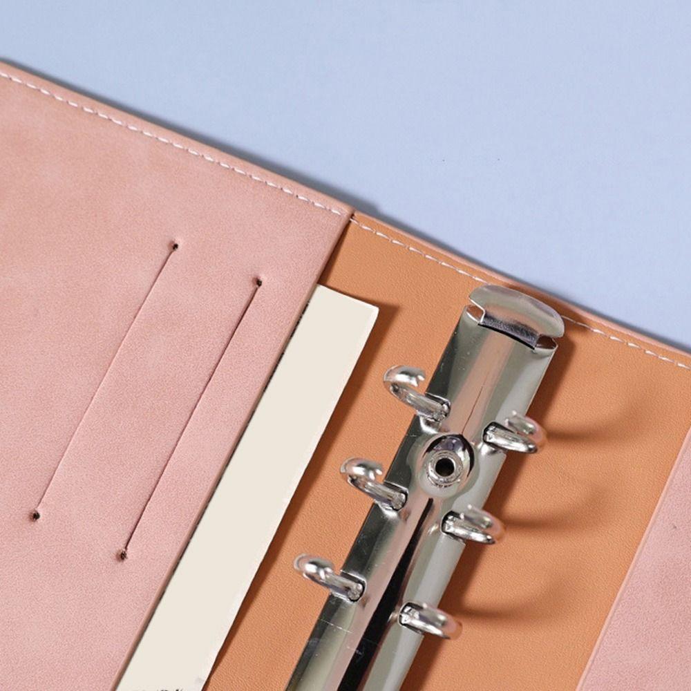 Colorful A6 Soft Budget Binder Planner PU Notebook Binder Money Saving Envelope  for Budgeting