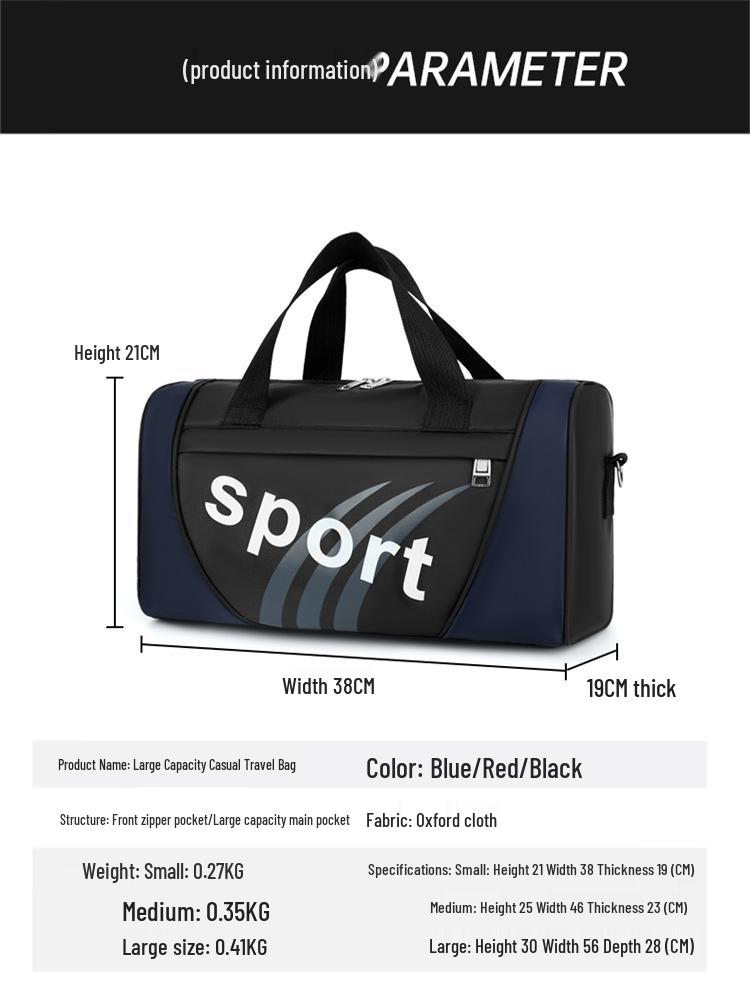 Unisex Solid Color Travel Crossbody Bag – One-Shoulder Fitness & Yoga Tote for Men & Women