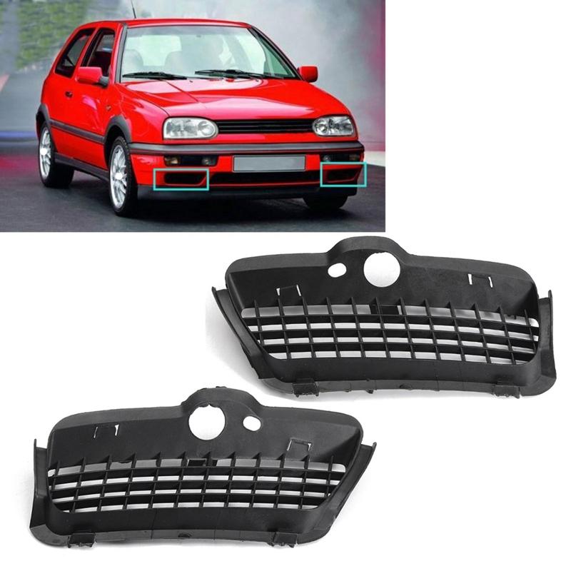 1 Pair Car Front Bumper Lower Grilles Side For-Vw /Golf Mk3 1993-1998 1H685366601C