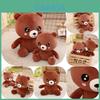 Cute Brown Bear Plush Toy Stuffed Animal Teddy Bear Doll Gift For Kids Girls