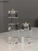Crystal Glass Candlestick European Light Luxury Household Romantic Candlestick Home Furnishings Dining Table Candlestick