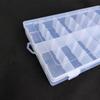 12-Grid Clear Plastic Storage Box with Dividers for Jewelry, Beads, Wiper Arms, Electronics, or Hardware