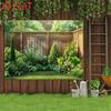 2D Outdoor Courtyard Greenery Wood Wall Portrait Backdrop