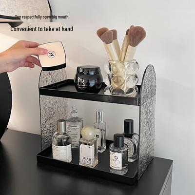 Gletscher Acryl Kosmetik- & Hautpflege-Organizer - Desktop-Aufbewahrungsregal im Ins-Stil