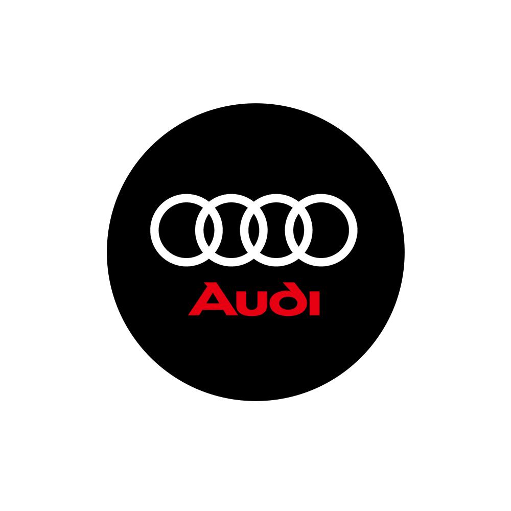 For Audi C5 2Pcs LED Car Courtesy Welcome Logo Projector Light Door Lamp for AUDI Q3 Q5 Q7 A4L RS TT S3 S5 S6 Quattro Sline A6L A3 A5 A7 A8L