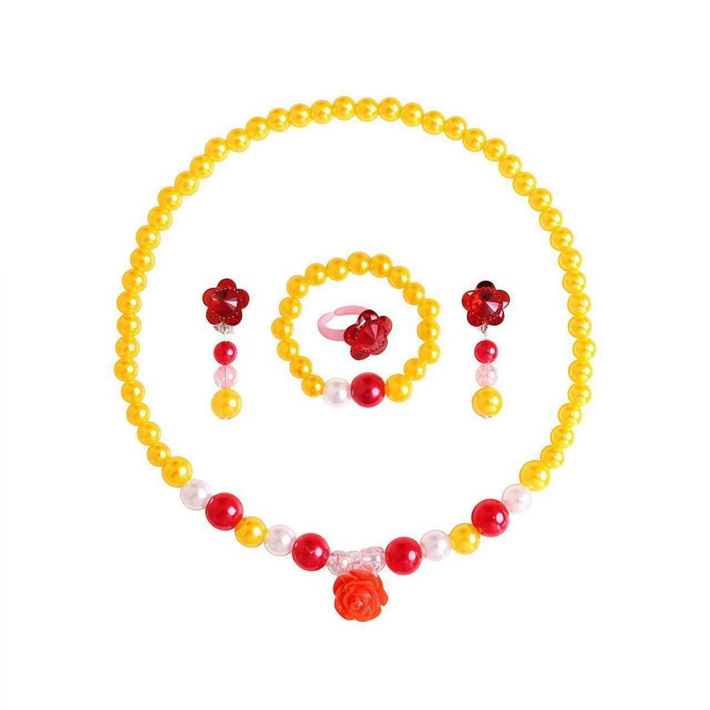 Children's Unicorn Beaded Necklace & Ring Set - DIY Jewelry for Girls