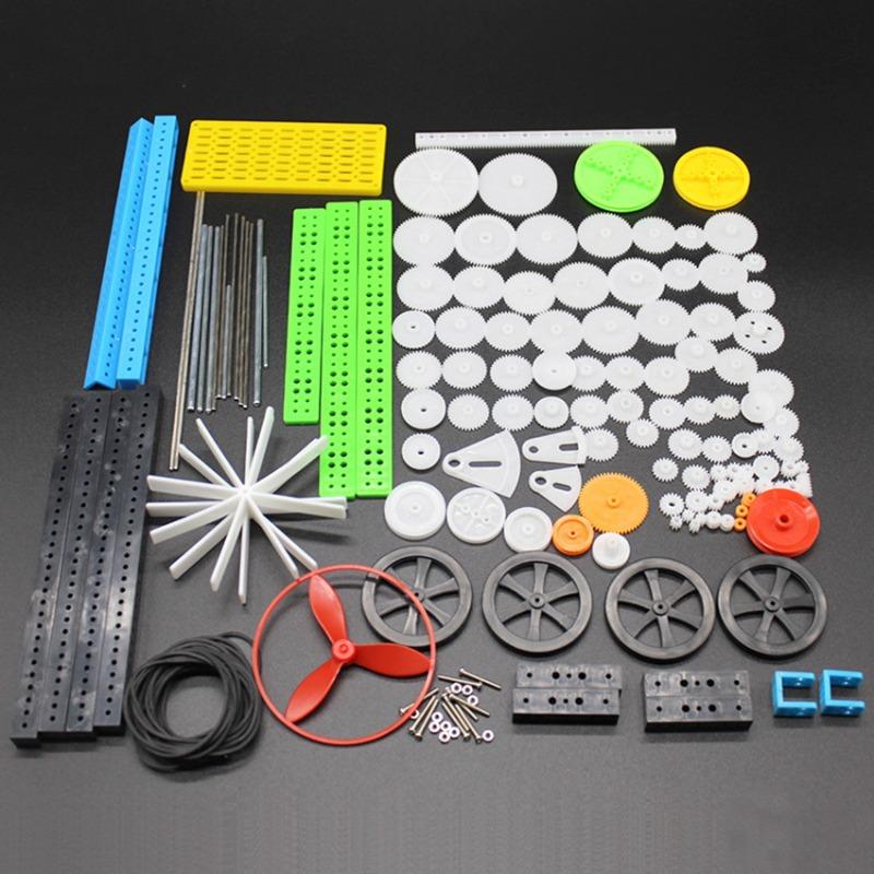 1 Set Plastic Gear Rack Pulley Belt Worm Double and Single Worm Gear DIY Model Gear Box Power Transmission Parts