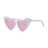 JYL TS Women's Heart-Frame Pearl - Luxury Street Party Sunglasses WF-17070