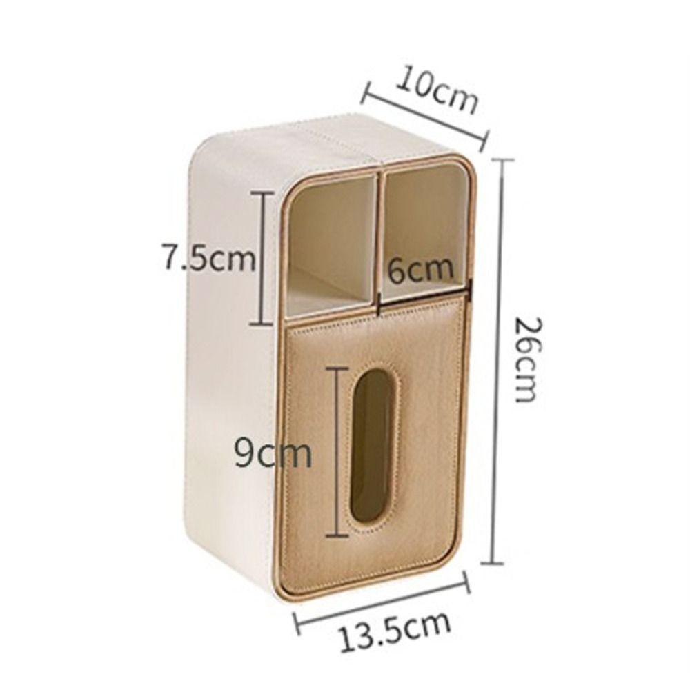 PU Leather Tissue Box Luxury Tissue Box Cover Household Tissue Storage Box Hotel Living Room
