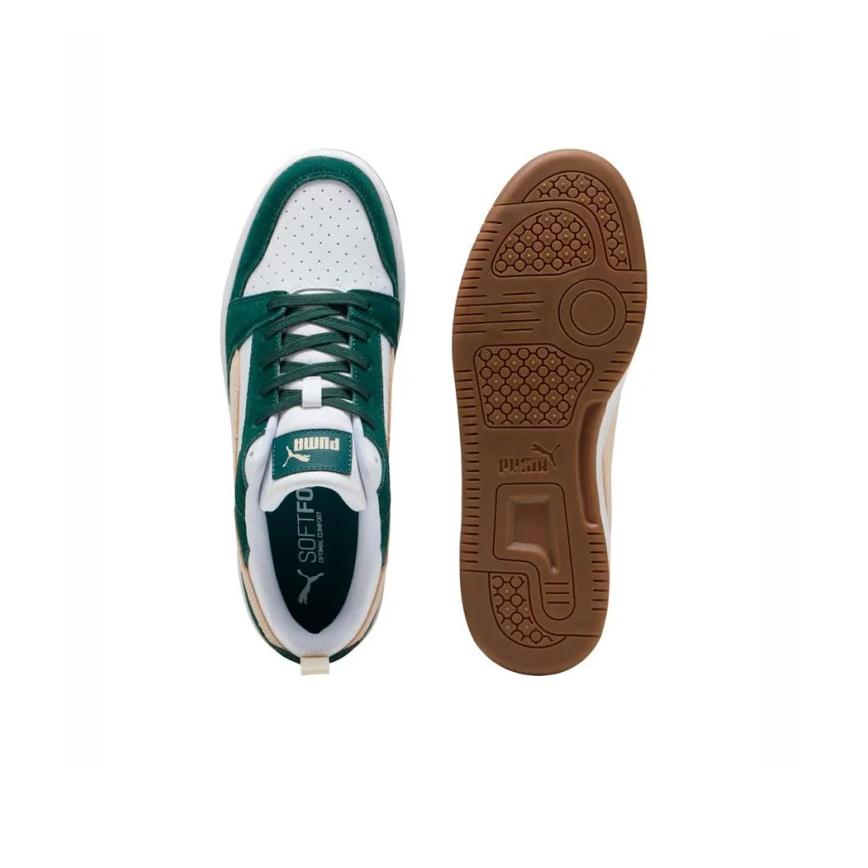 Puma Rebound V6 Low Sd Comode Moda Durevoli Sneakers Basse Unisex Sneakers Verde Bianco 402262-05
