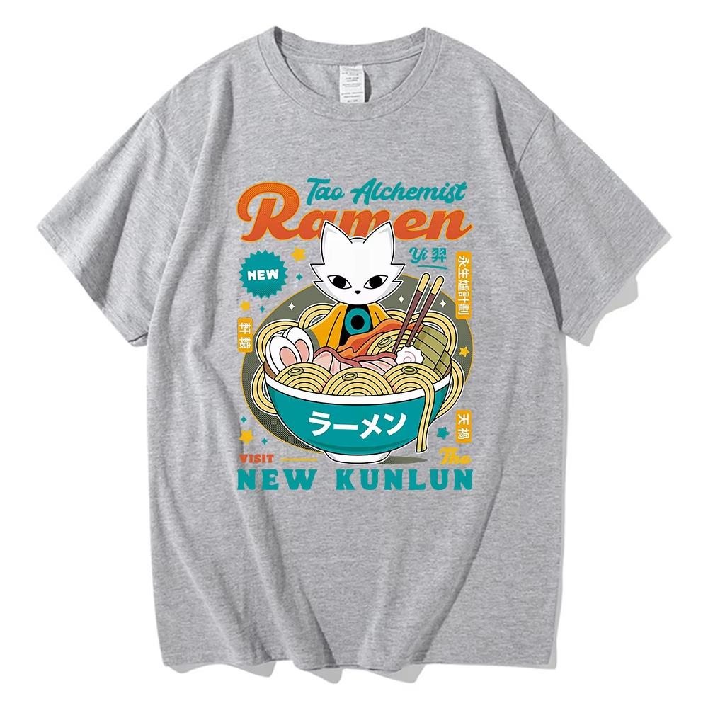 

Summer Men s T Shirt Fashion Men Aesthetic Funny Cute Cat Noodle T-shirts Unisex High Quality Cotton Men s Clothing Tees 4XL