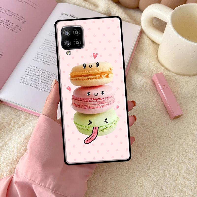 Macarons Cake Dessert For Samsung Galaxy A16 A26 A36 A56 A06 A53 A33 A13 A12 A32 A52 A55 A35 A15 A54 A34 A14 Case
