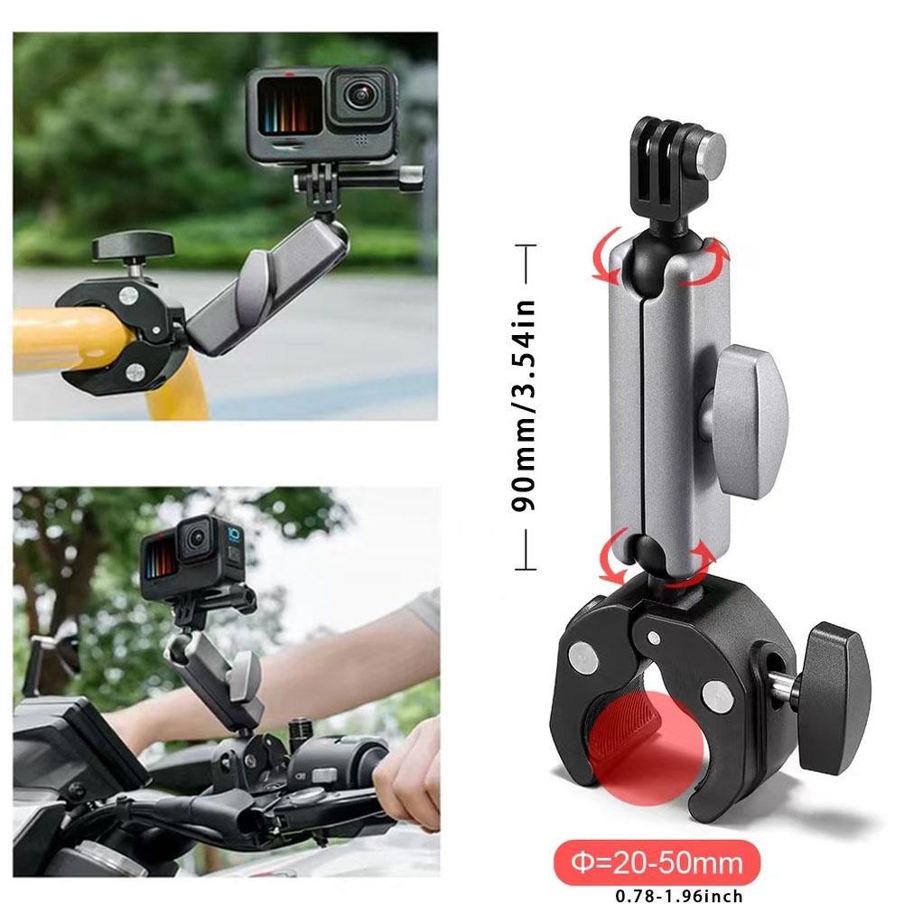 360° For Gopro Hero Bike Bicycle Motorcycle Handlebar Handle Bar Mount Holder for SJCAM DJI Osmo Insta360 X4 Camera Accessories