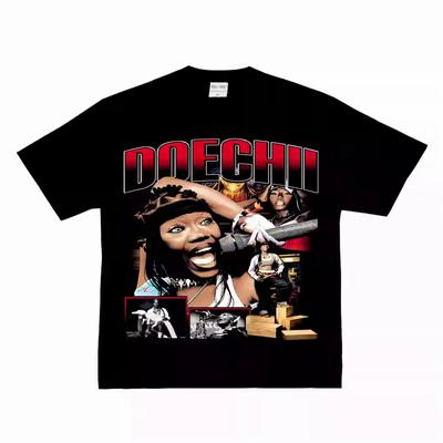Doechii TDE Lyric Print Graphic T-Shirt Cotton Bold StateUnisext Bold Rap Merch Unisex Loose Fit Streetwear Summer Casual Tees