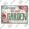 Putuo Decor Garden Vintage Tin Sign Plaques Metal Retro Posters Wall Art Decoration for Backyard Room Rustic Home Farmhouse Gift