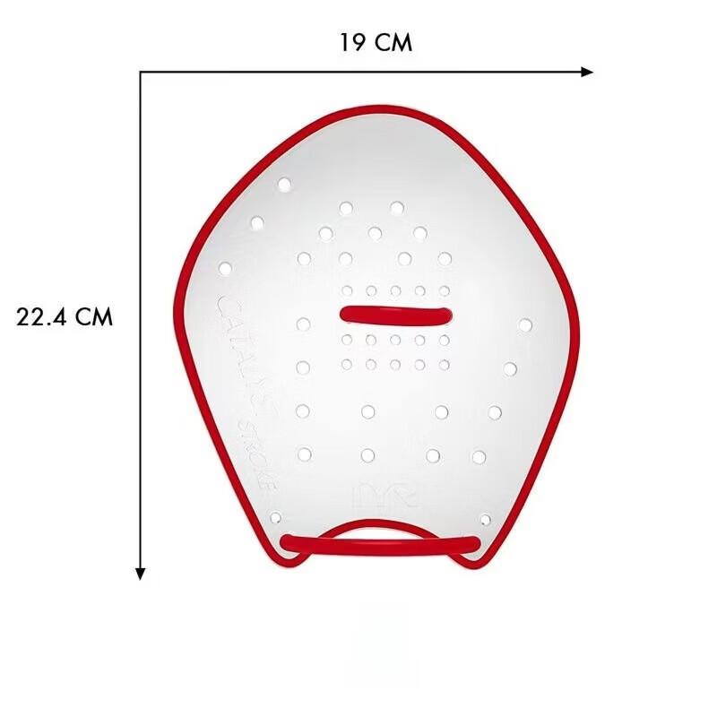 OLOEY Swimming Training Hand Paddles XL красный