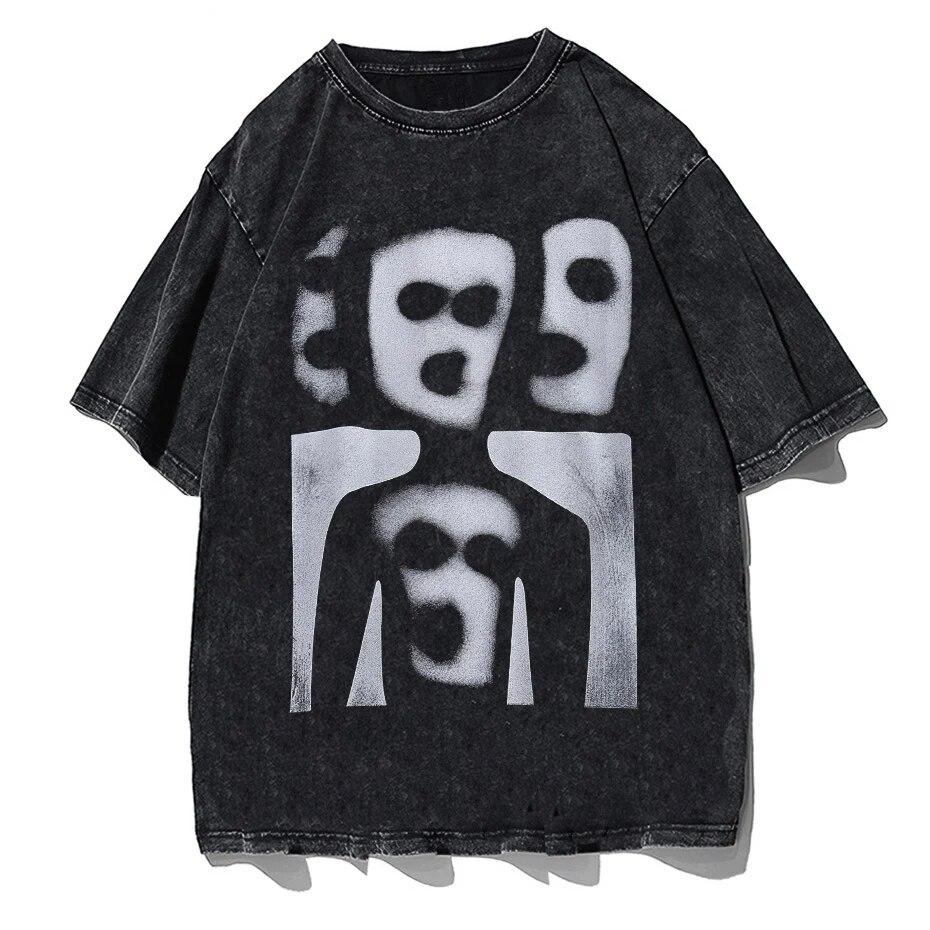 

Hip Hop Harajuku T-Shirt Men Women Oversized Funny Printed T-shirt Casual Cotton Streetwear Summer Washed T-shirt Short Sleeve