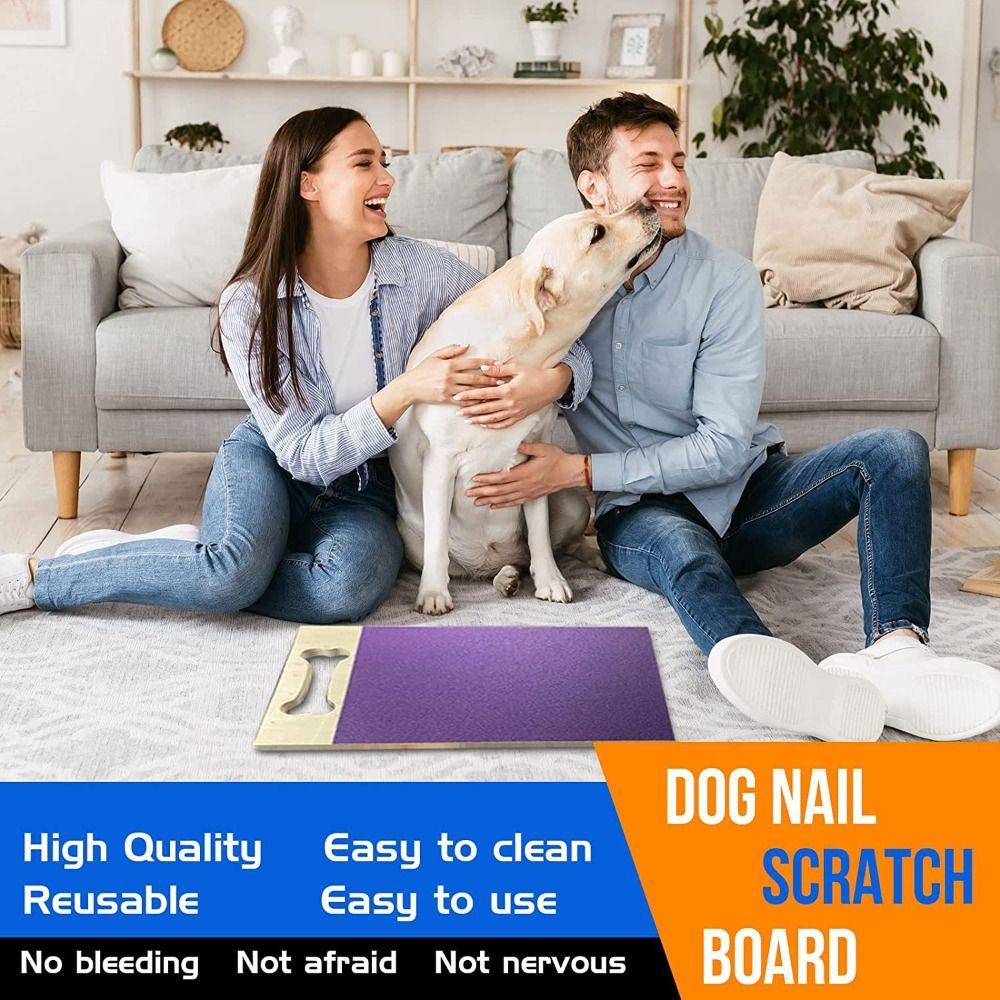 Sandpaper Board Scratch Board Dog Toy Nail Grinding Pad Nail Board Dog Scratch Pad  For Dog Cat