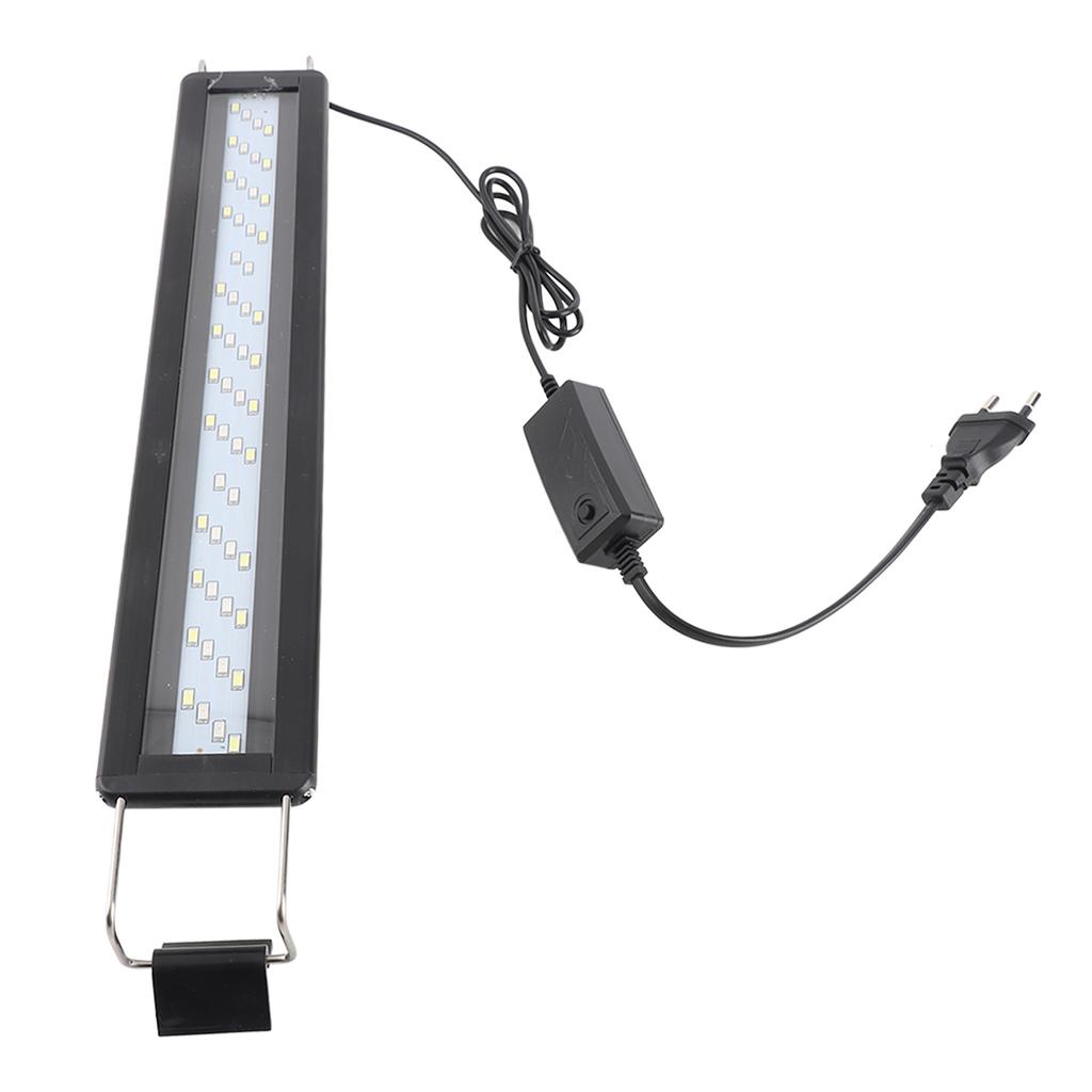 LED Aquarium Light 4 Rows Beads 3 Color Modes Splash Proof Heat Dissipation Extendable Bracket