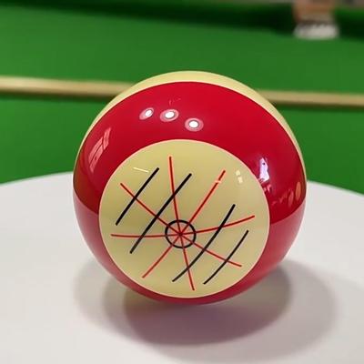 Red White Resin Billiard Training Cue Ball Pool Cue Ball Practice Training Artifact