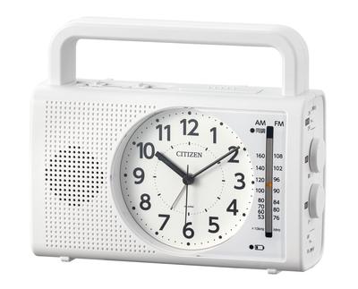 שעון מעורר סיטיזן שעון למניעת אסונות רדיו FM הנעה ידנית ייצור חשמל פנס LED פונקציית טעינת טלפון נייד חכם