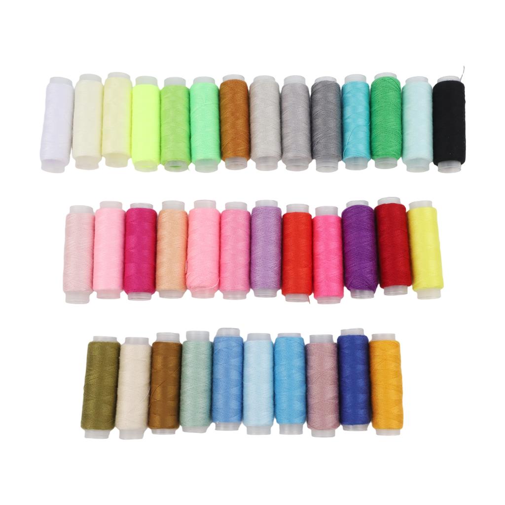 36pc Silk Thread Spools Set Designed for Embroidery Tailoring and Jewelry Crafting with Long Lasting Color Fastness