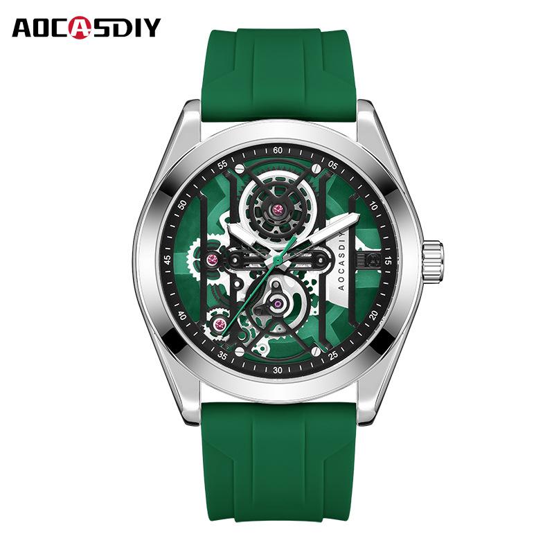 Classic Silicone Bracelet Watch Top Brand New Fashion High Men's Watch Simple Silicone Strap Men's Watch
