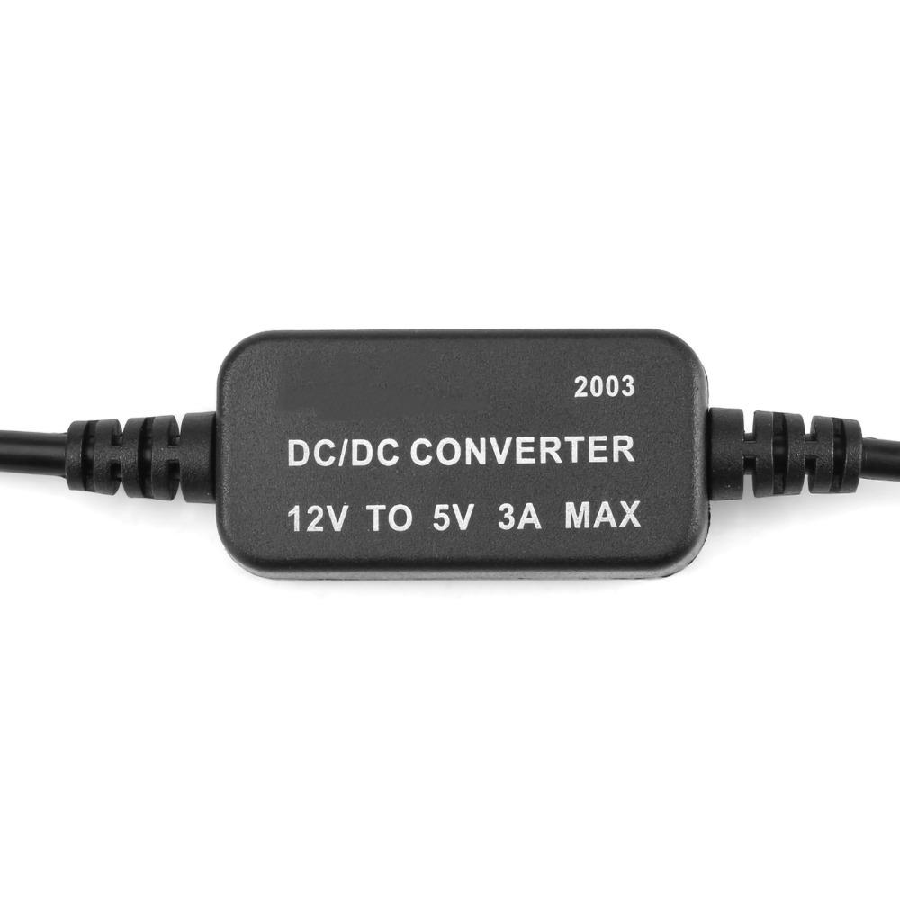 Durable Micro USB Port DC-DC Converter 3A Current 4 Protections 12V To 5V Converter Voltage Step Down Regulator Car Use