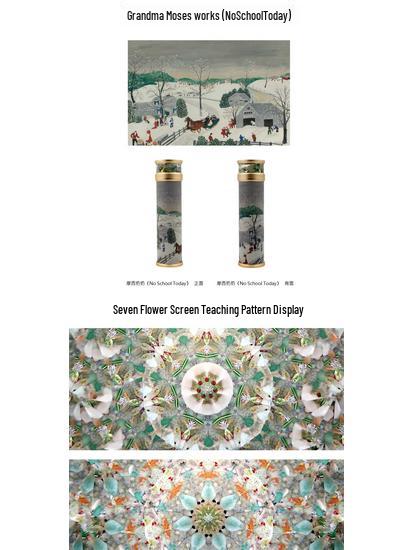 Мистецтво Бабусі Мозес Калейдоскоп Призма - Ручна Робота Колекційний Подарунок на День Народження