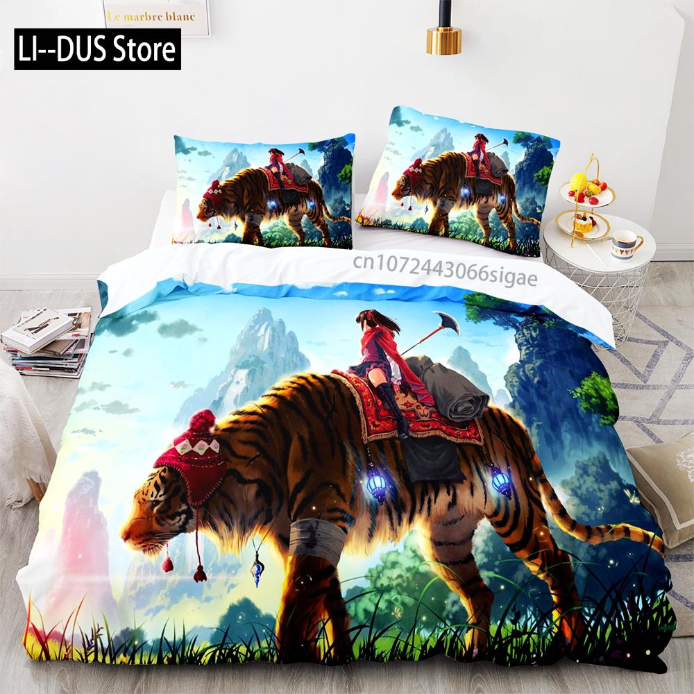 Beast lion Bedding Set Single Twin Full Queen King Size Animal Bed Set Aldult Kid Bedroom Duvetcover Sets 3D Print 036