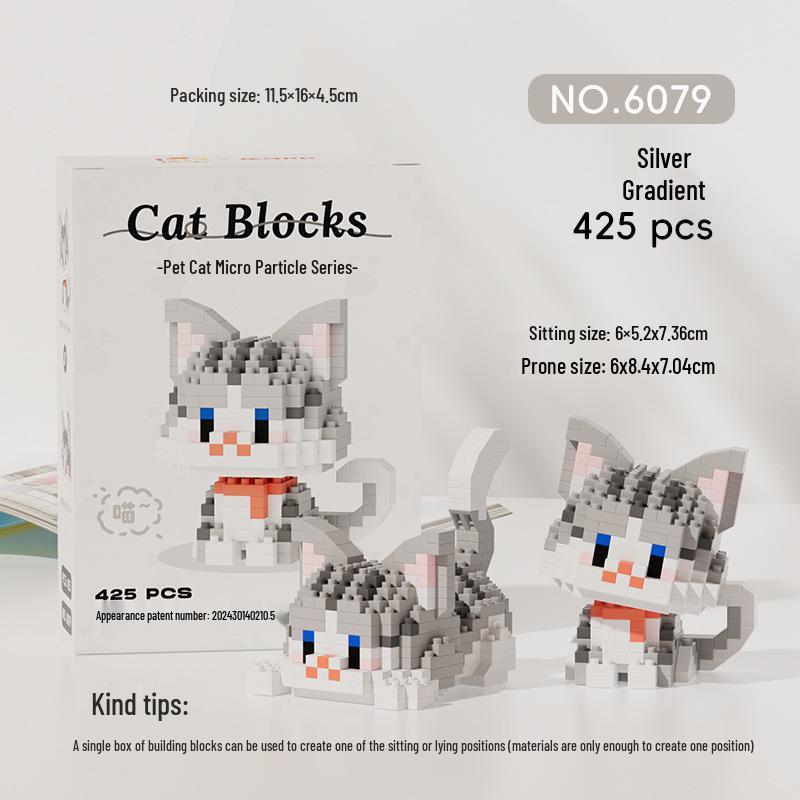 Children's Educational Building Blocks for Pets: Suitable for Dogs, Cats, Bichon Frise, Corgi; Compatible with Lego; Perfect for Children's Day