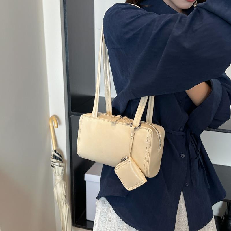 Kleine Tasche Damen Neue Modische Vielseitige Schulter-Unterarmtasche Pendler-Handtasche