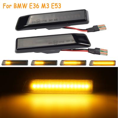 Led Dynamic Turn Signal Light Flasher Flowing Water Blinker Flashing Light Side Marker Blinker For Bmw X5 E53 3 Series E36