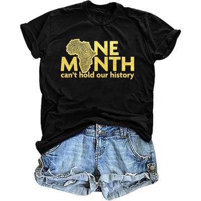 Black History Shirts for Women Black History Month T Shirt Black Cluture African American Short Sleeve Tops