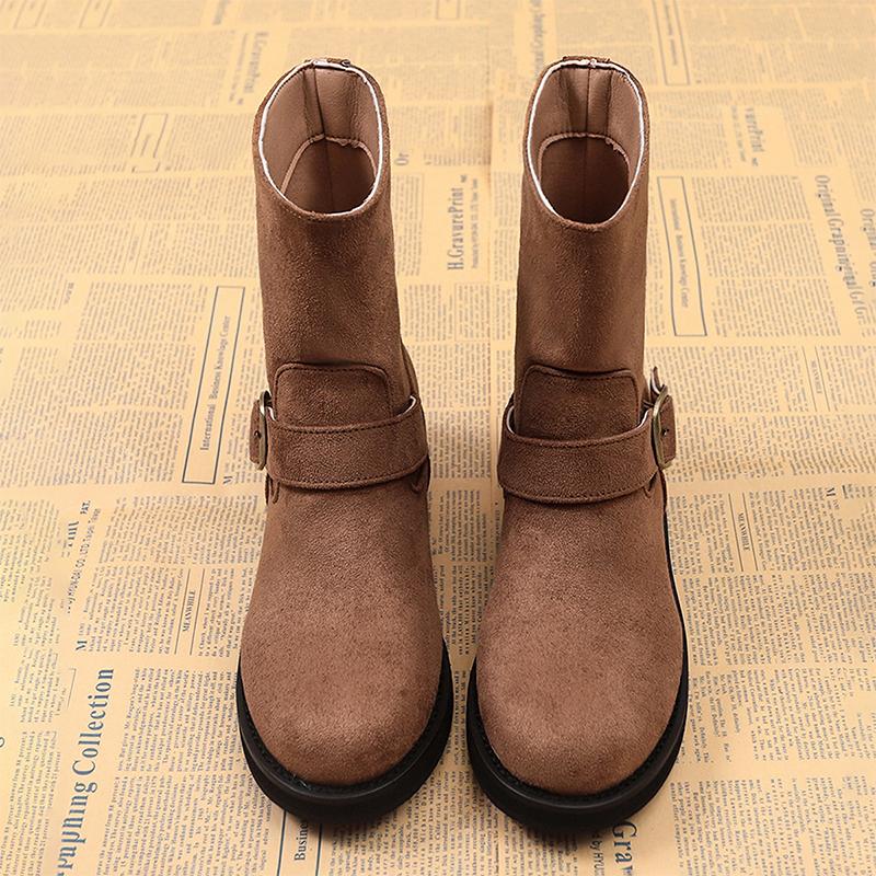 

Ankle Boots for Women Flats Fashion Shoes Suede Chelsea Boots Winter Walking Chelsea Boots New Cozy Goth Mujer De Botas 40
