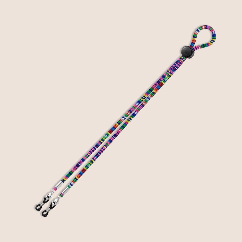 Ethnic Round Button Adjustable Anti-slip Eyeglass Retainer Strap