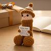 Handmade Festive Ornament Crochet Ornament, Funny Positive Desk Buddy, Cute Figurine, Emotional Support Keepsake Gift for Friends Coworkers Exquisite