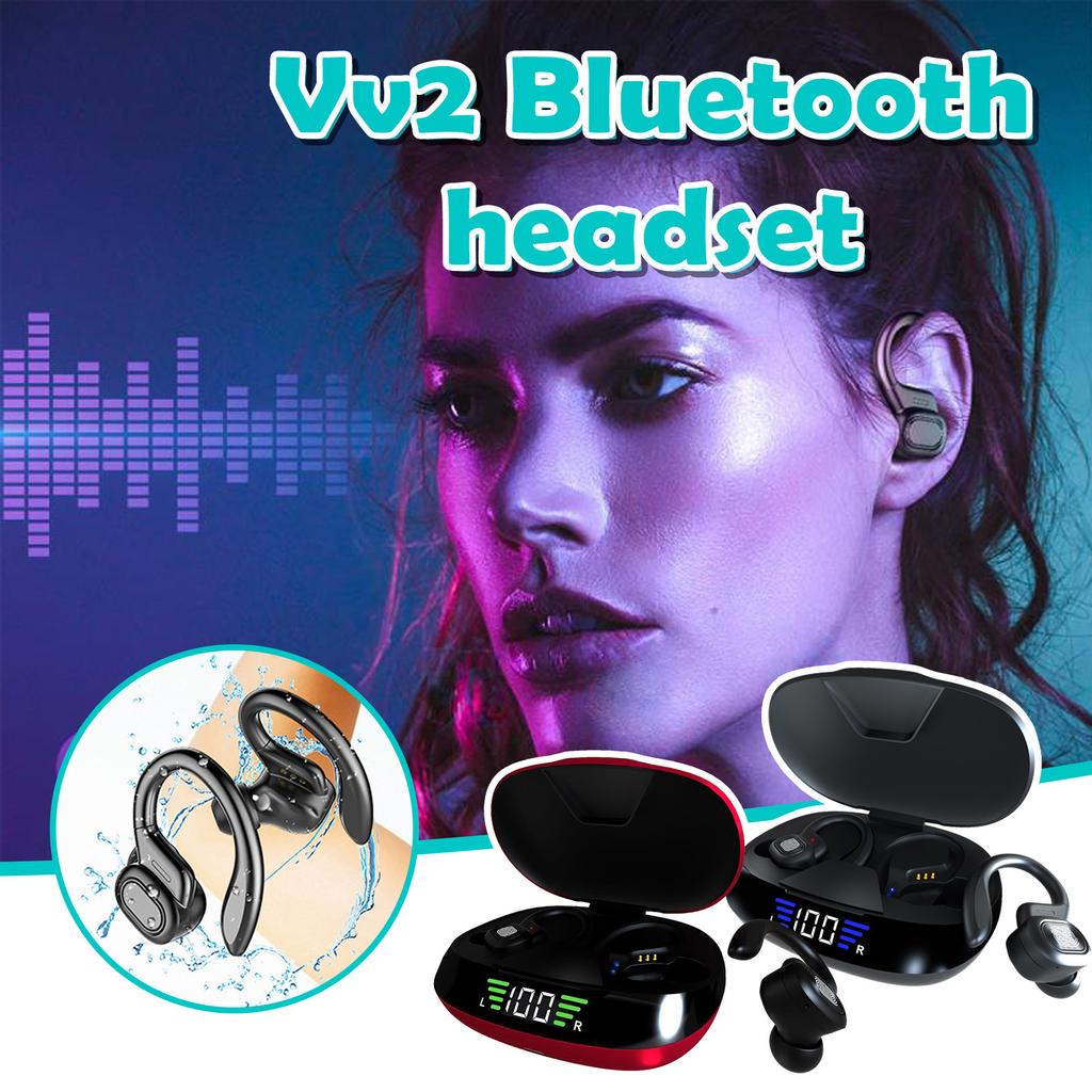 Buy [YR]VV2 Wireless Headphones Sport Earbuds Control LED Display Music