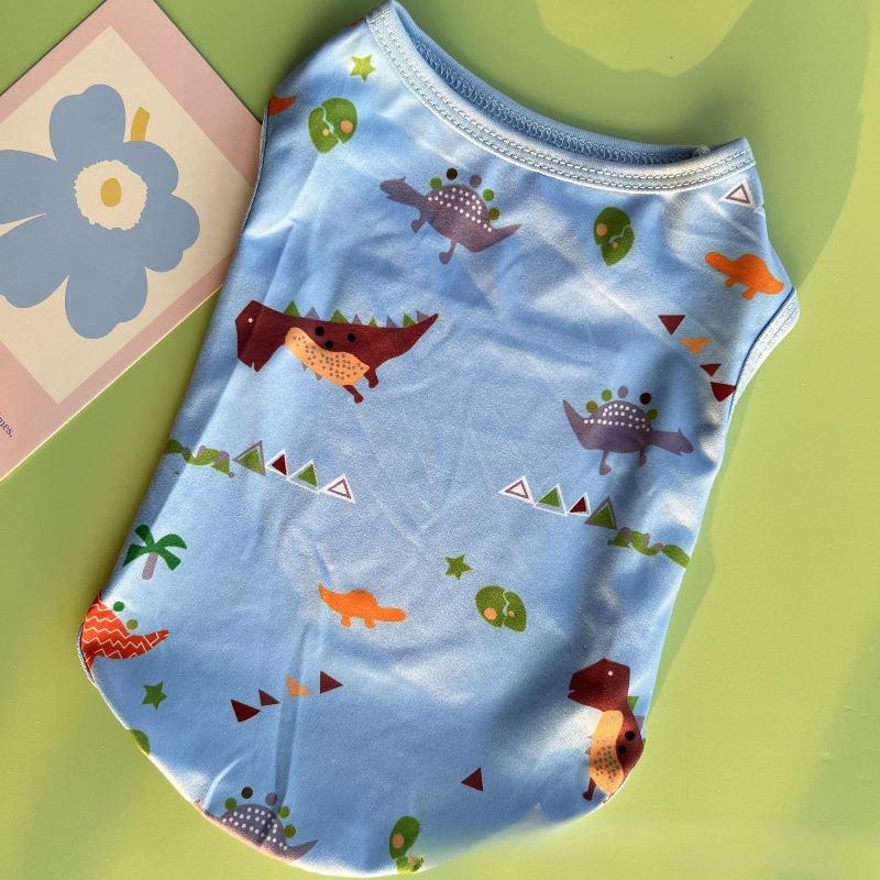 Nové stylové tílka pro psy na jaro, léto a podzim. Oblečení pro malé až středně velké psy. Oblečení pro mazlíčky - Pomeranian a Buldok. Prodyšný.