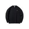Li Ning Loose Fit, Fleece Lined, Round Neck, Long Sleeve Pullover Sweatshirt Unisex New Standard Black AWDP932-10