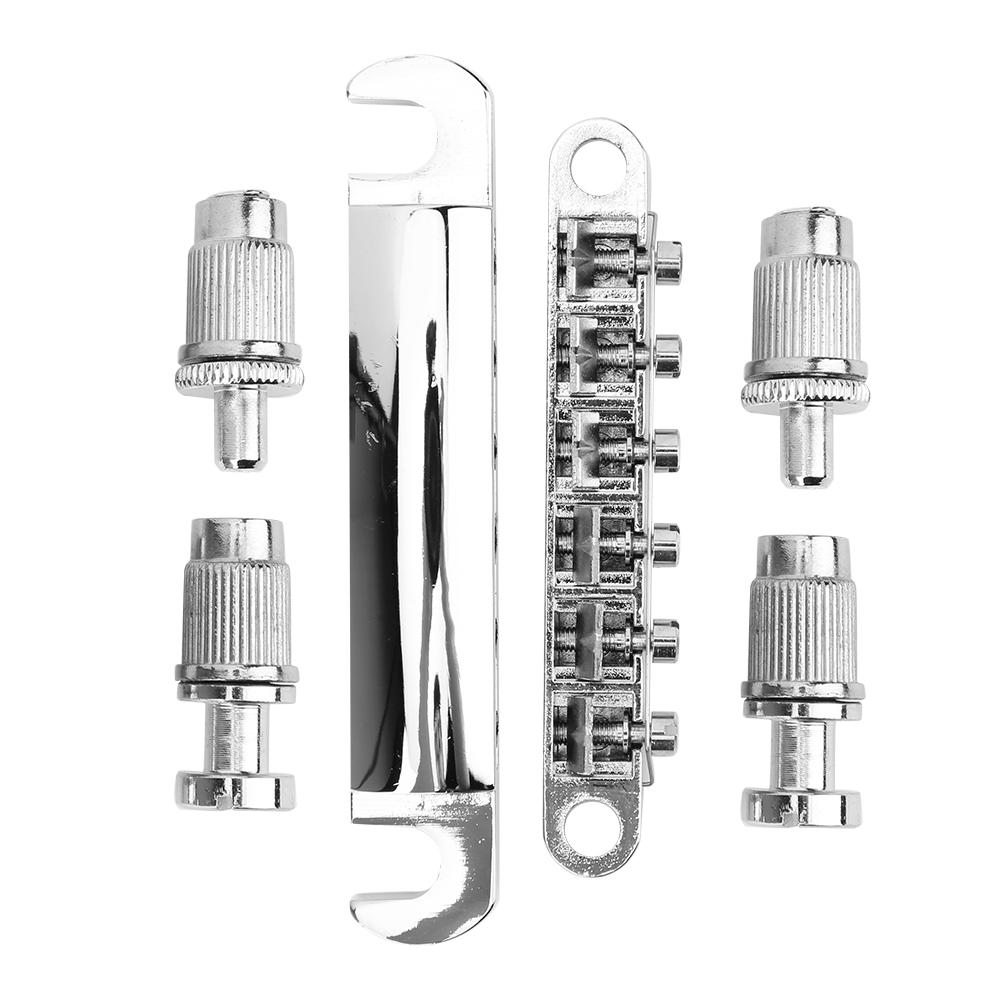 6 String Fixed Bridge Set Zinc Alloy String Base for   Electric Guitar Accessories