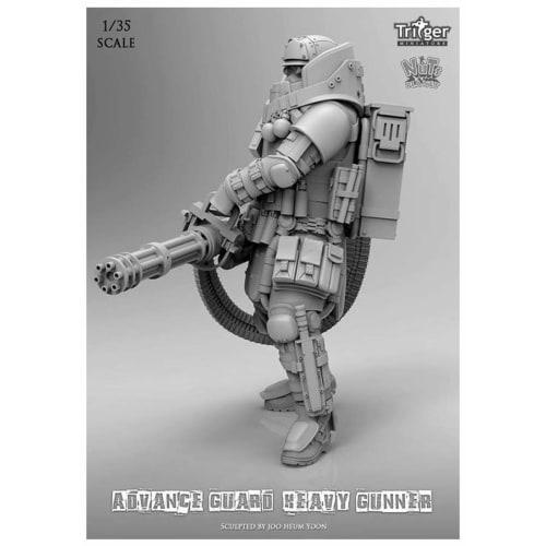 Nuts Planet 1/35 Scale Heavy Gunner with Vulcan Cannon Unpainted Resin Assembly Kit T35001