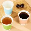 YOUAO Disposable Cups, Extra Thick, 270ml*100 Pieces, Four Colors, for Home, Office, And Business Receptio