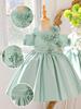 Children's Formal Lace Princess Dress with 3D Flowers