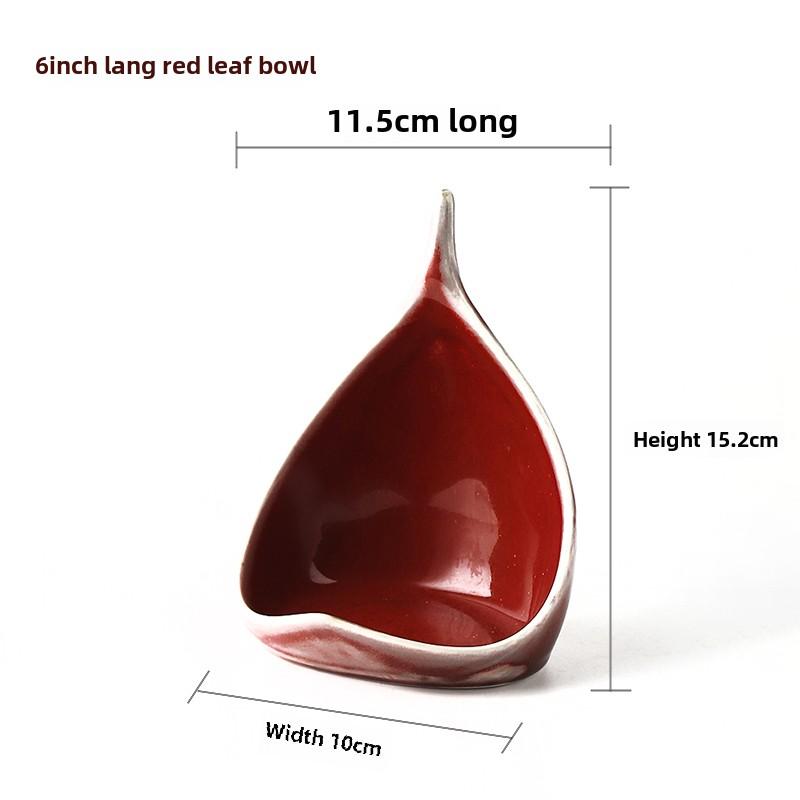 

Molecular Cuisine Retro personality Ceramic color glaze shaped snack bowl Cold dish bowl Fusion dish plate delicate tableware