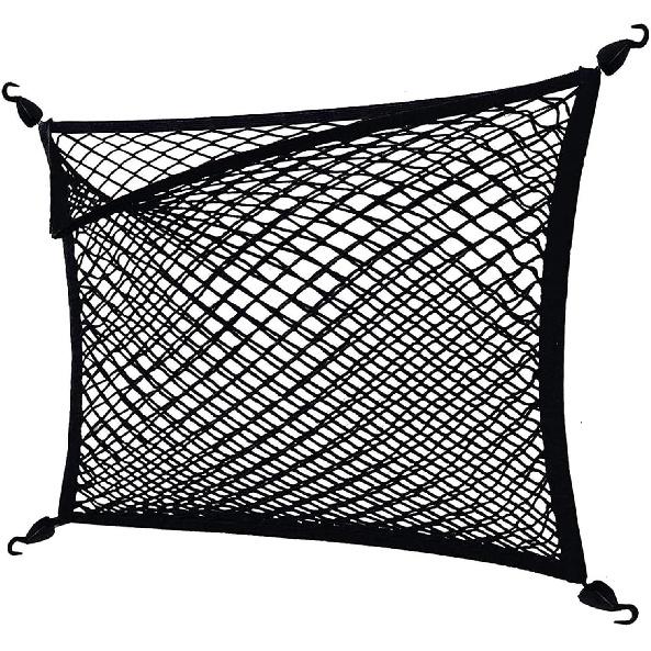 Cargo Net For Pickup Truck Bed, Trucks Cargo Net Mesh Organizer, 4'X4' Stretch To 7'X7' Highly Elastic Truck Bed Net For Camping, Trip Luggage,