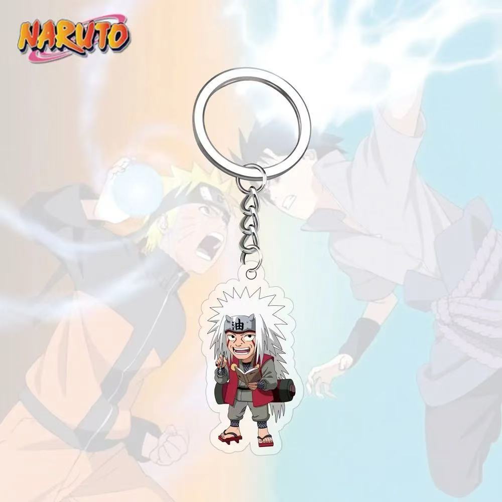 Llavero acrílico de Anime Naruto, accesorio, llavero de dibujos animados de Uzumaki Naruto